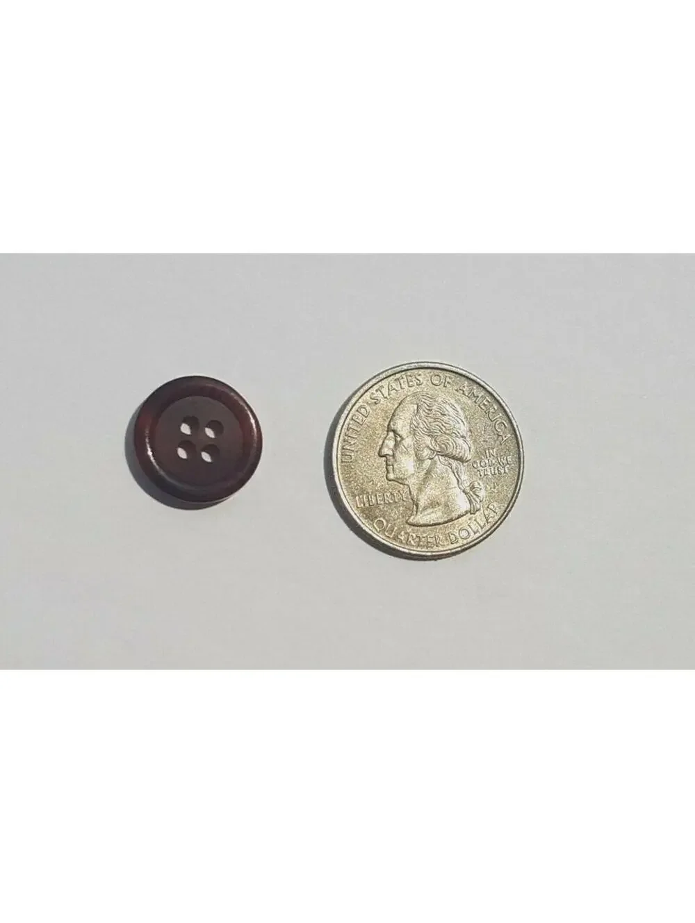 Brown Translucent Buttons, 4 Hole Sewing/Crafts Buttons 20mm - 24 Pieces (015)